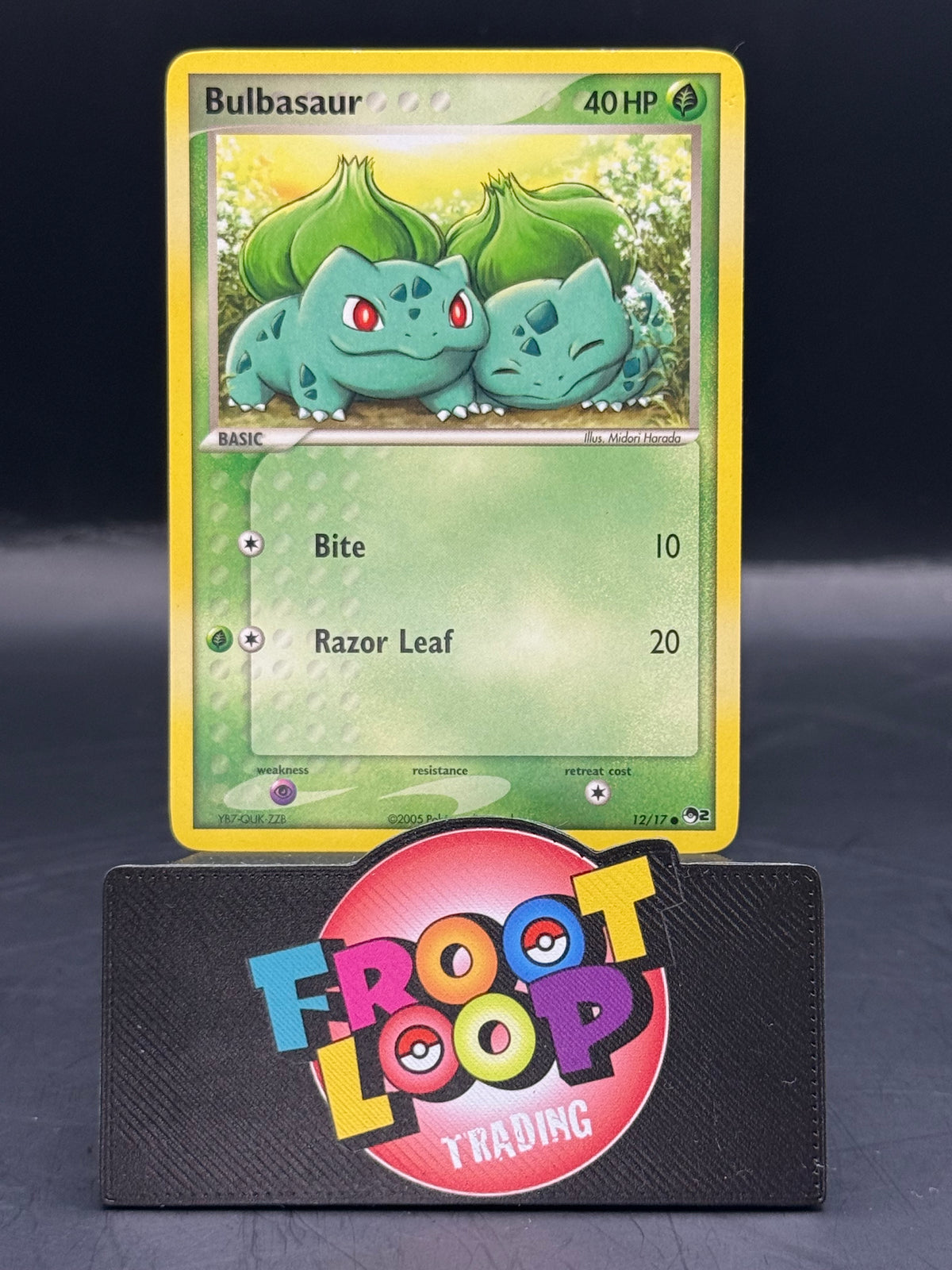 Pokemon Bulbasaur 12/17 Pop Series 2 (L/P+)