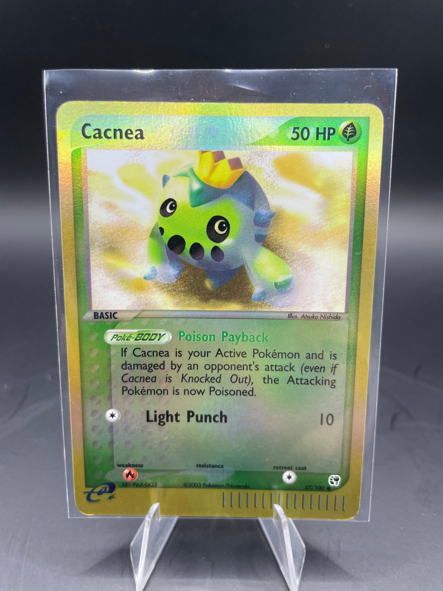 Pokemon Cacnea Reverse Holo EX Sandstorm 57/100 (LP)