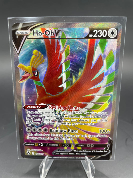 Pokemon Ho-Oh V Silver Tempest 187/195 (NM+)
