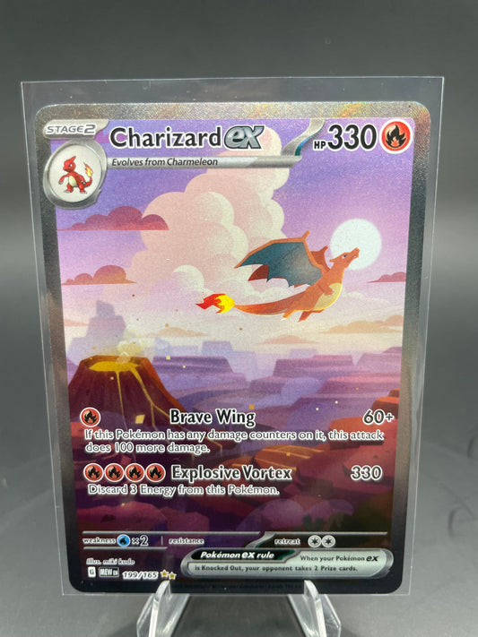 Pokemon Charizard EX 151 199/165 (NM)