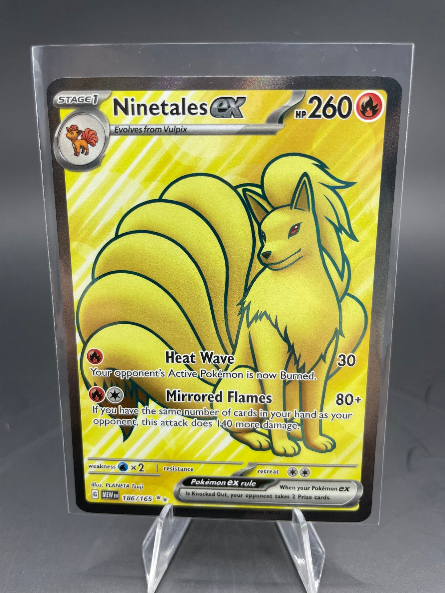 Pokemon Ninetales EX 151 186/165 (NM+)