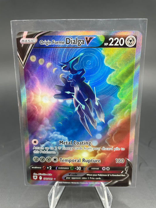 Pokemon Original Form Dialga V  177/189 (Damaged Small Crease On Front Bottom )