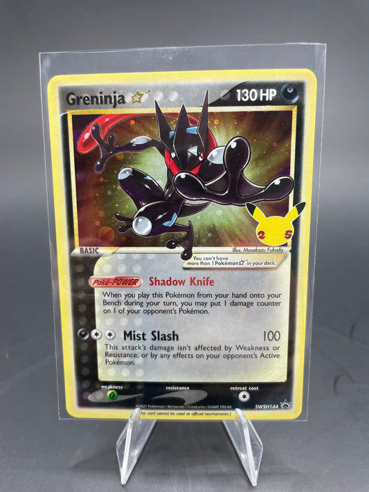 Pokemon Greninja Gold Star Promo Celebrations SWSh144 (NM) 25th