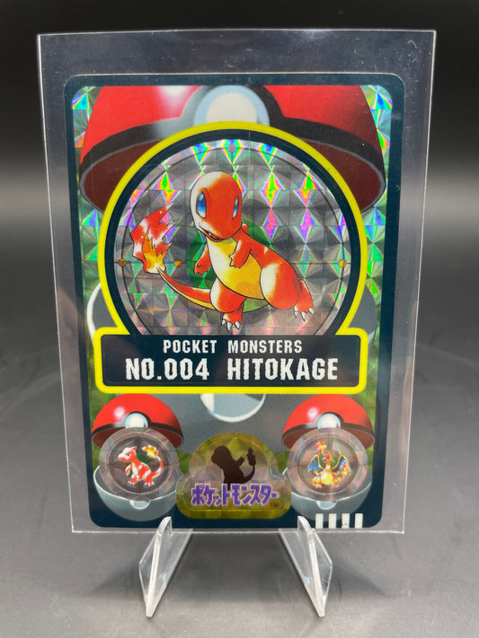 Japanese Pokemon Charmander Pocket Monster NO.004  (NM)
