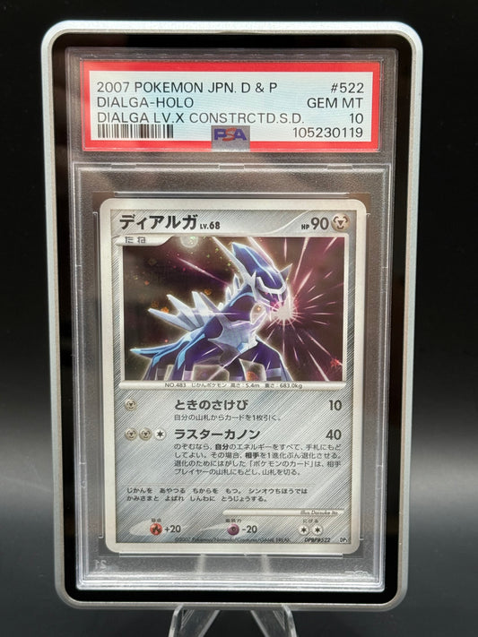 PSA GEM MT 10  DIALGA-HOLO JPN #522