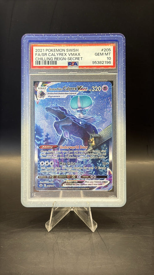 PSA GEM MINT 10 Shadow Rider Calyrex Vmax