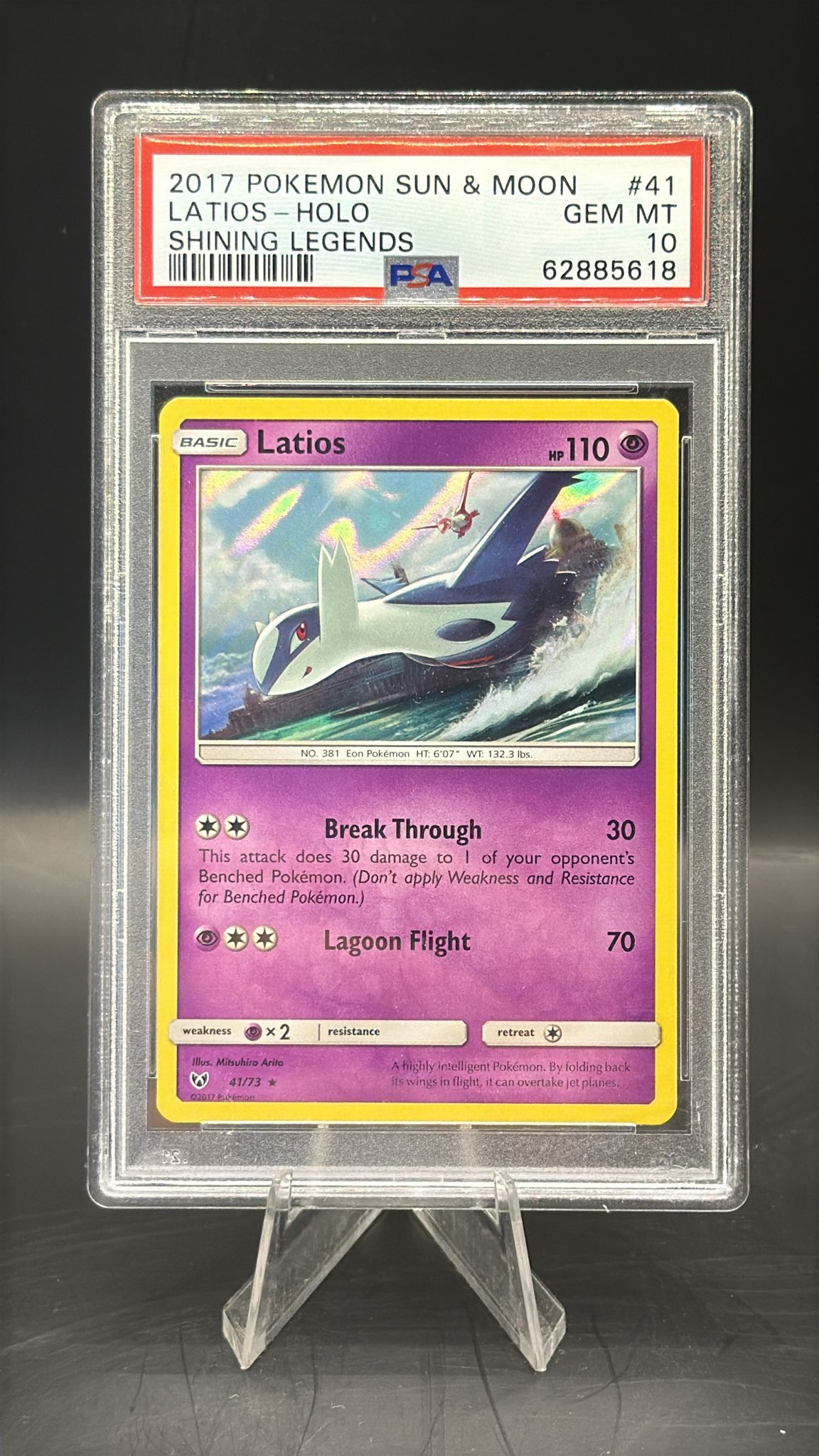 PSA GEM MINT 10 Latios Holo
